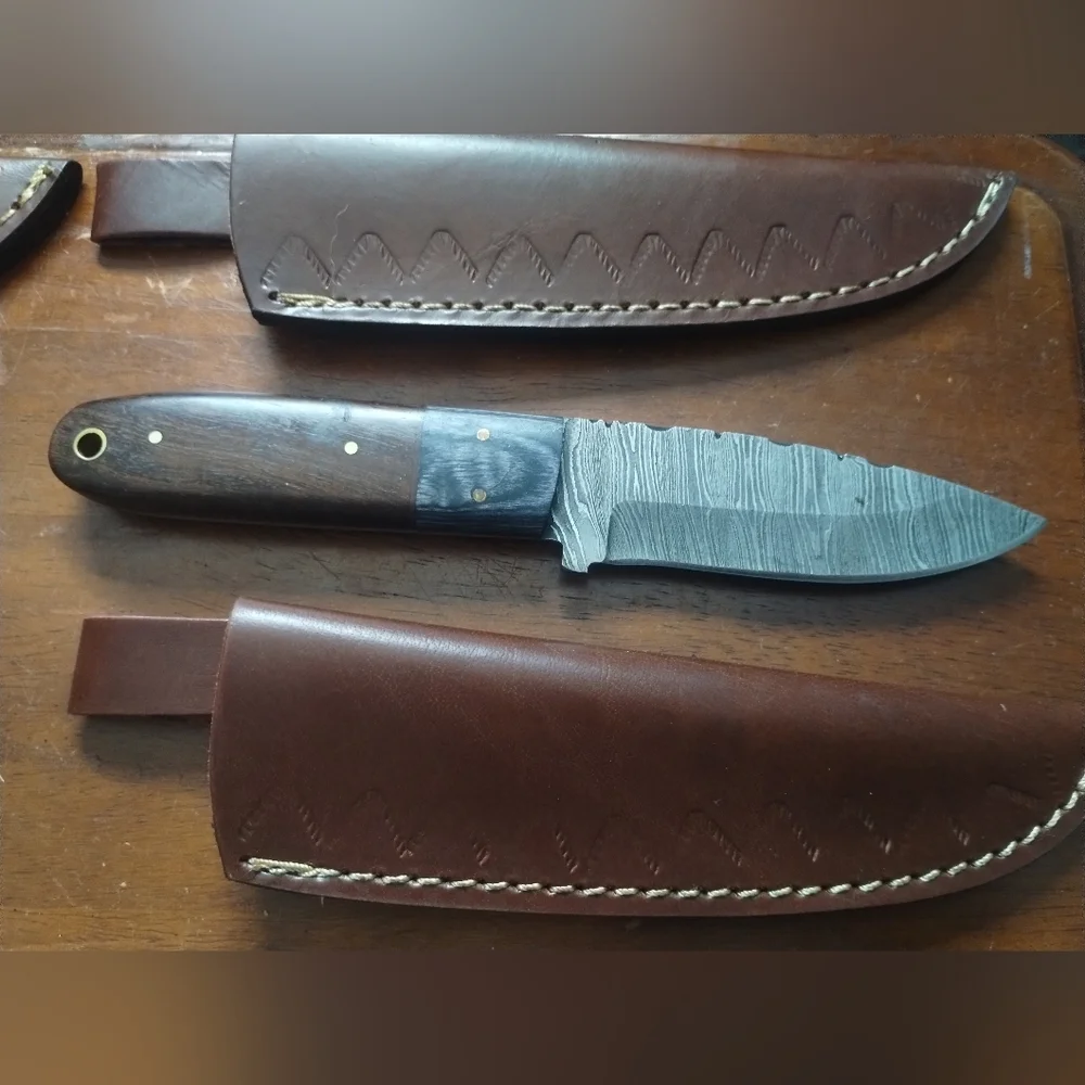New Reseller Wholesale Lot Damascus Steel Hunting Knives Blade Sheath - Picture 13 of 13